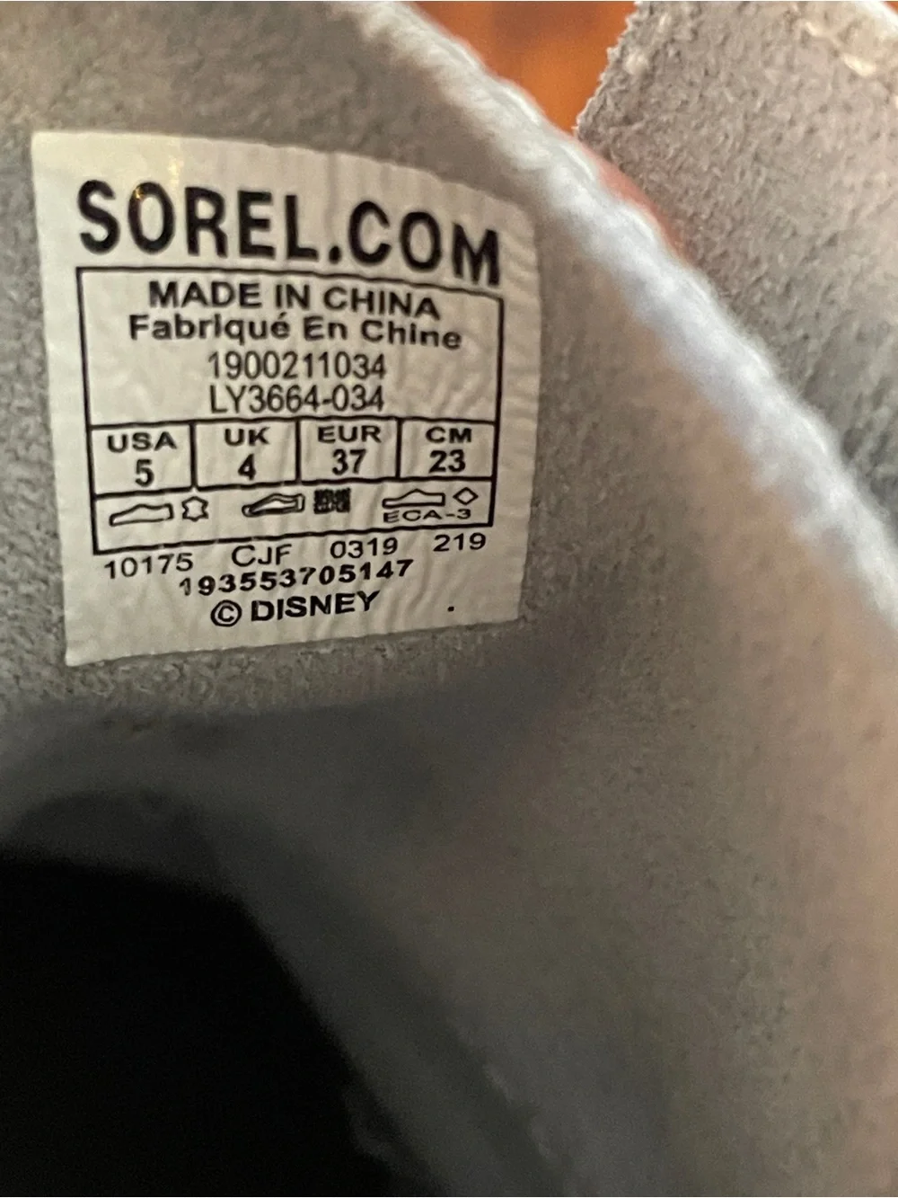 Sorel x Disney Joan of Arctic Wedge Frozen Snowflakes Silver Lace Up Boots 5
